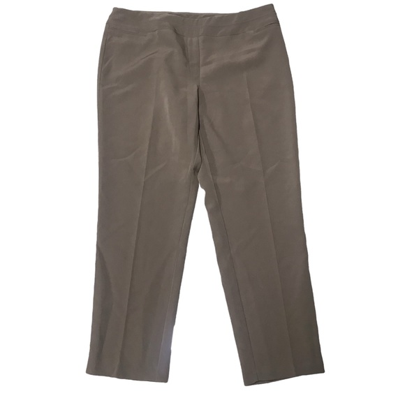 Zac & Rachel Ankle Slim Pants Taupe 14 - Picture 3 of 8